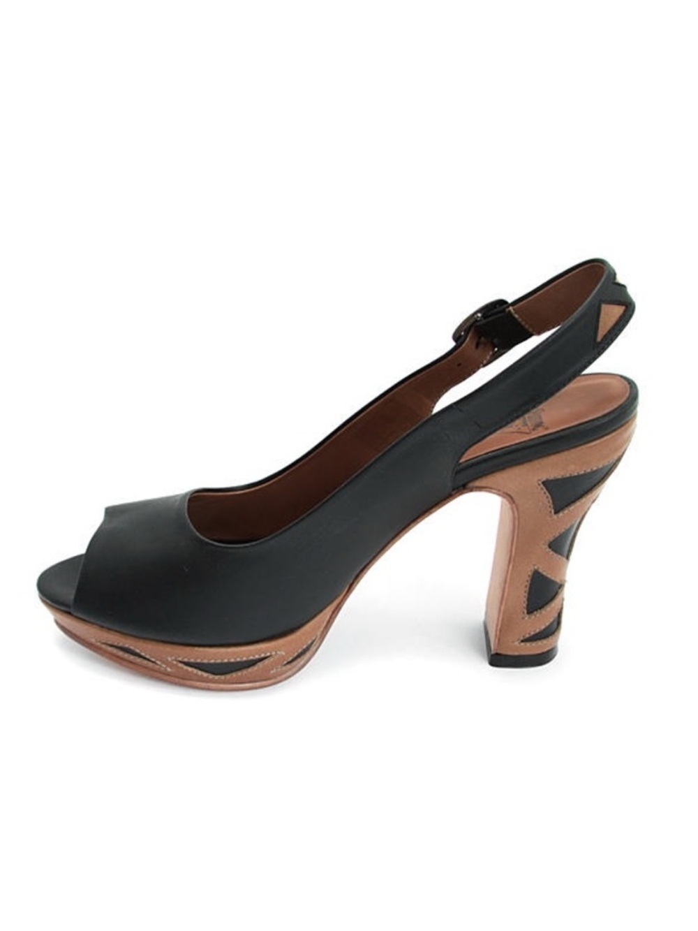 John Fluevog Miracle Bunford Slingback Platform Heels